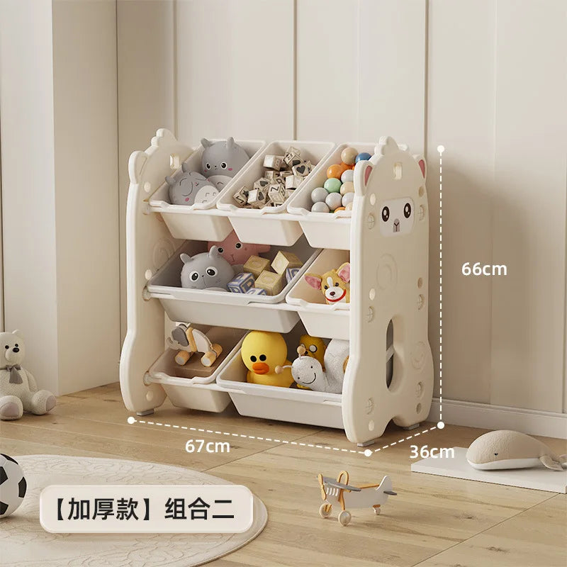 Children's toy storage  large capacity classification multi-layer storage rack baby locker Shelf organizer Children's bookshelve